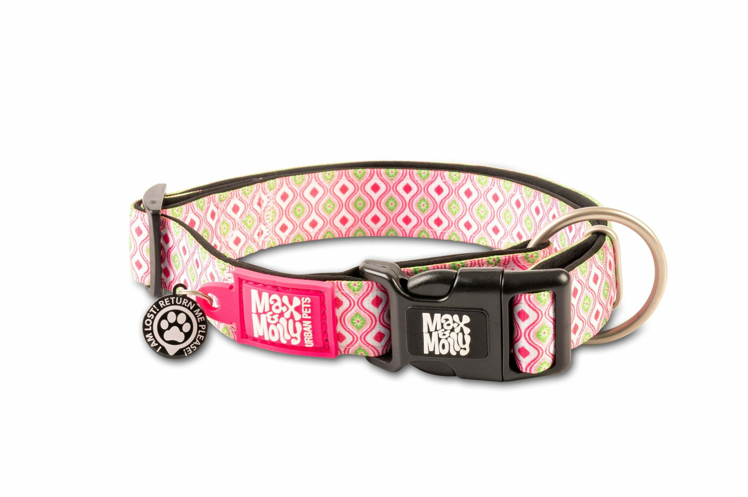 M&M Smart ID collar - Retro Pink/XS
