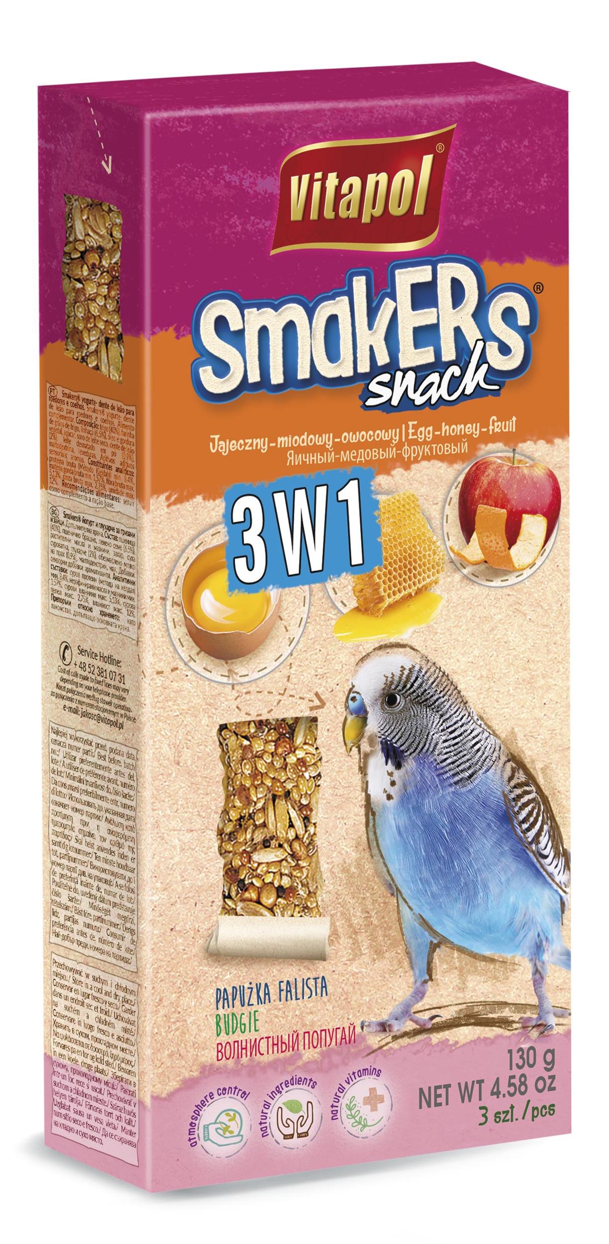 VitaPol Smakers Undulat m/frukt,Honning,Egg 3 pk