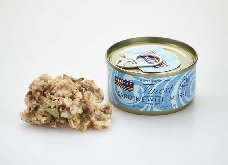 F4D Cats Wet Sardine Mussel 70 g