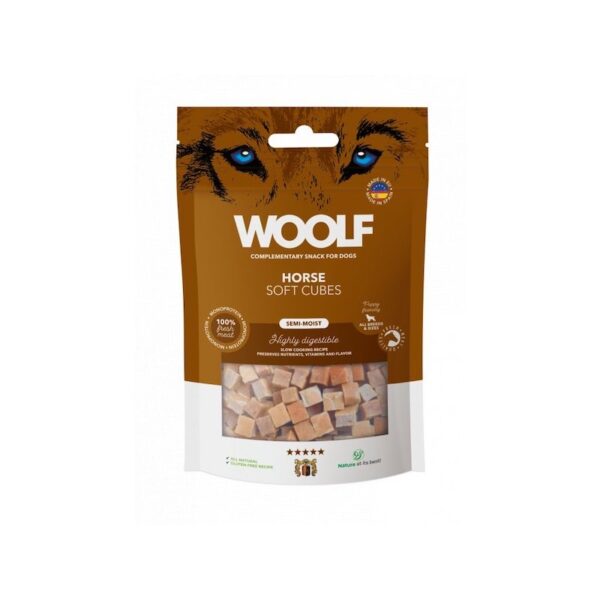 Woolf Soft Cubes Horse 100G
