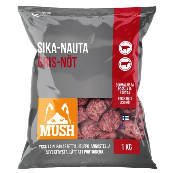 B.A.R.F Basic Gris-Okse 1Kg