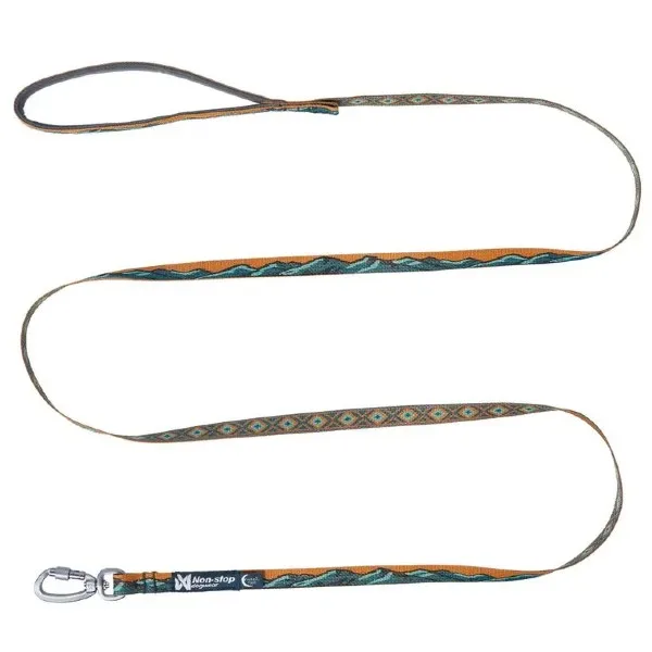Non-Stop Trail Quest Leash Rp Ltd, Teal/Oak, 15Mm/2M