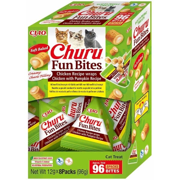 Churu Cat Fun Bites Chicken With Pumpkin 8St